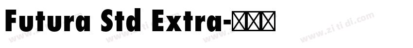 Futura Std Extra字体转换